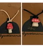 Toadstool Ceramic Necklace - Image 1