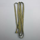 Handwoven band - green, purple, white