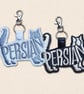 Persian Cat Keyring - Cat Silhouette Word Art Accessory