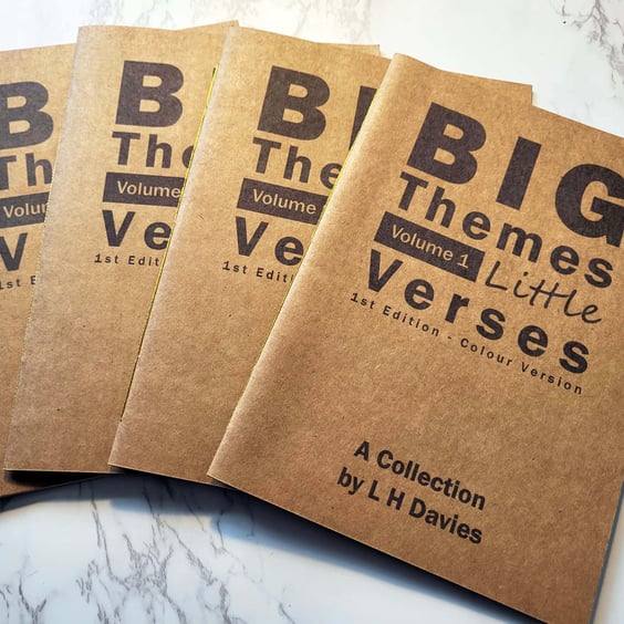 Big Themes Little Verses, V. 1 - 4, Collection Set - Col., Handmade Poetry Books