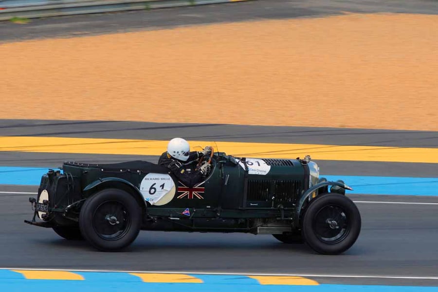 Bentley 4,5 Litre Blower Sports Car Le Mans Classic Photograph Print