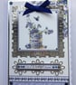 Friend Birthday Card To A Wonderful Friend Wedgewood Style Vase of Flowers - Image 1