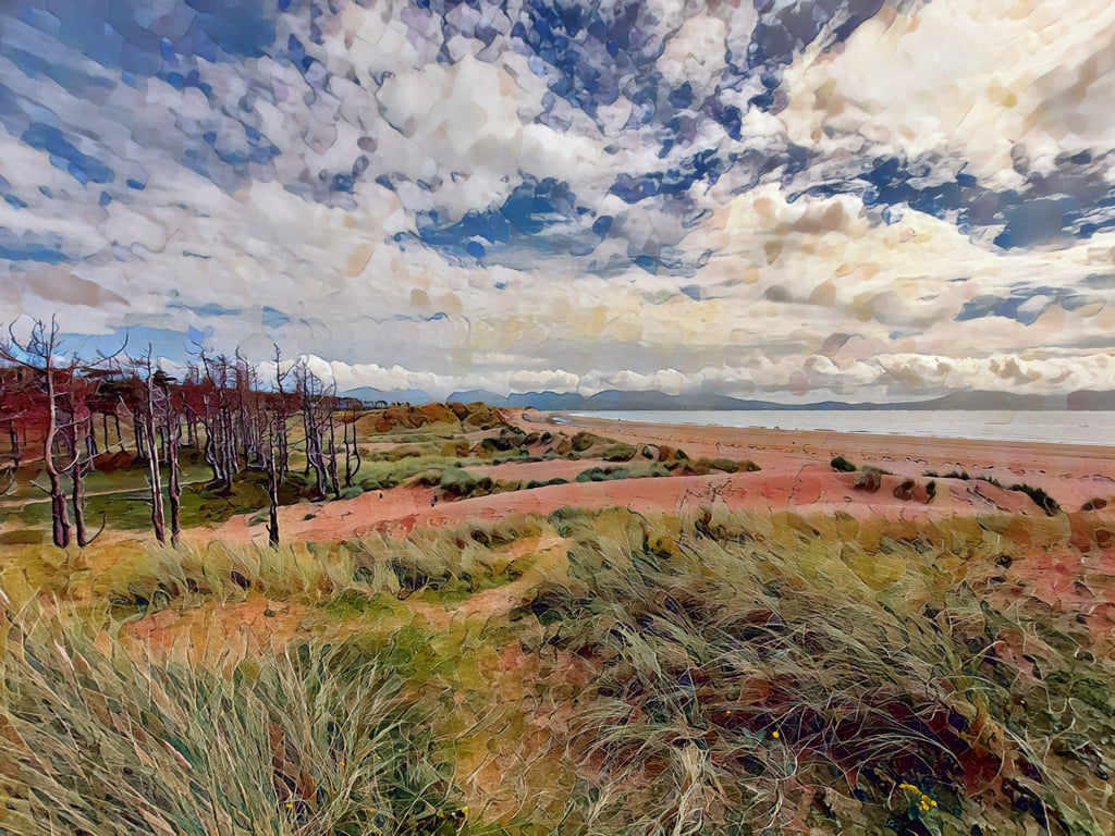 Anglesey Beach Greeting Card A5