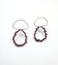 Silver and Faceted Garnet Earrings - Image 1