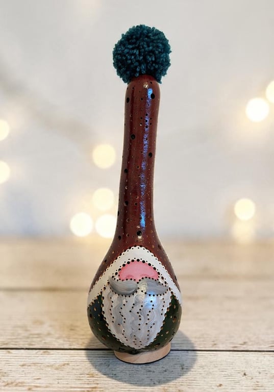 'Walnut' Christmas Gonk Gourd Lamp