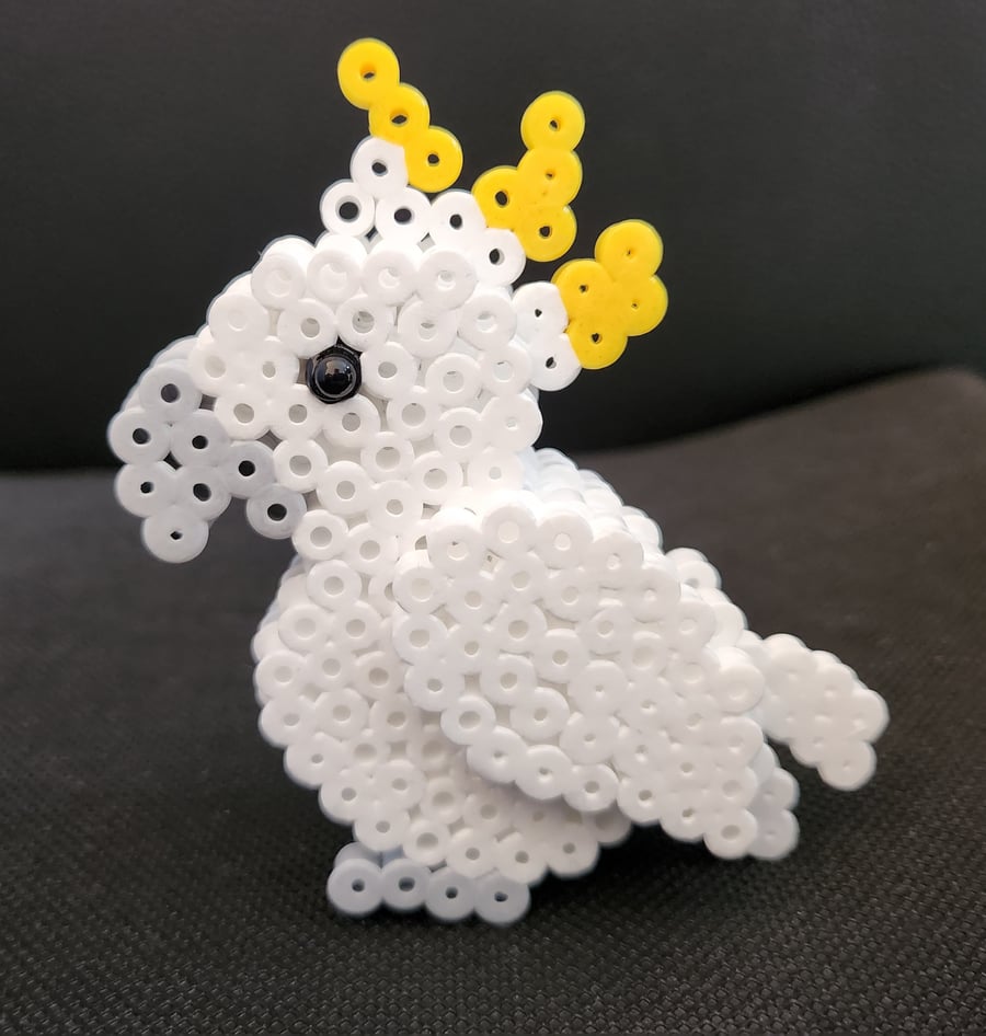 3d hama bead cockatoo 