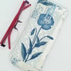 Blue Poppy Glasses Case 14F