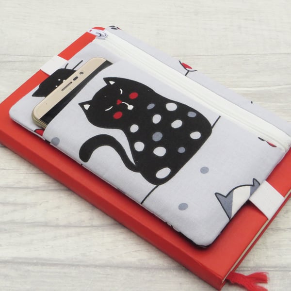 Zipped Bullet Journal Pouch with front pocket