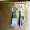 Painted dangly earrings