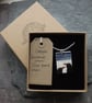 Handmade Ceramic Choughs on the beach pendant - Image 6