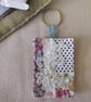 Slow-Stitch Key Fob - Purple Meadow Lace