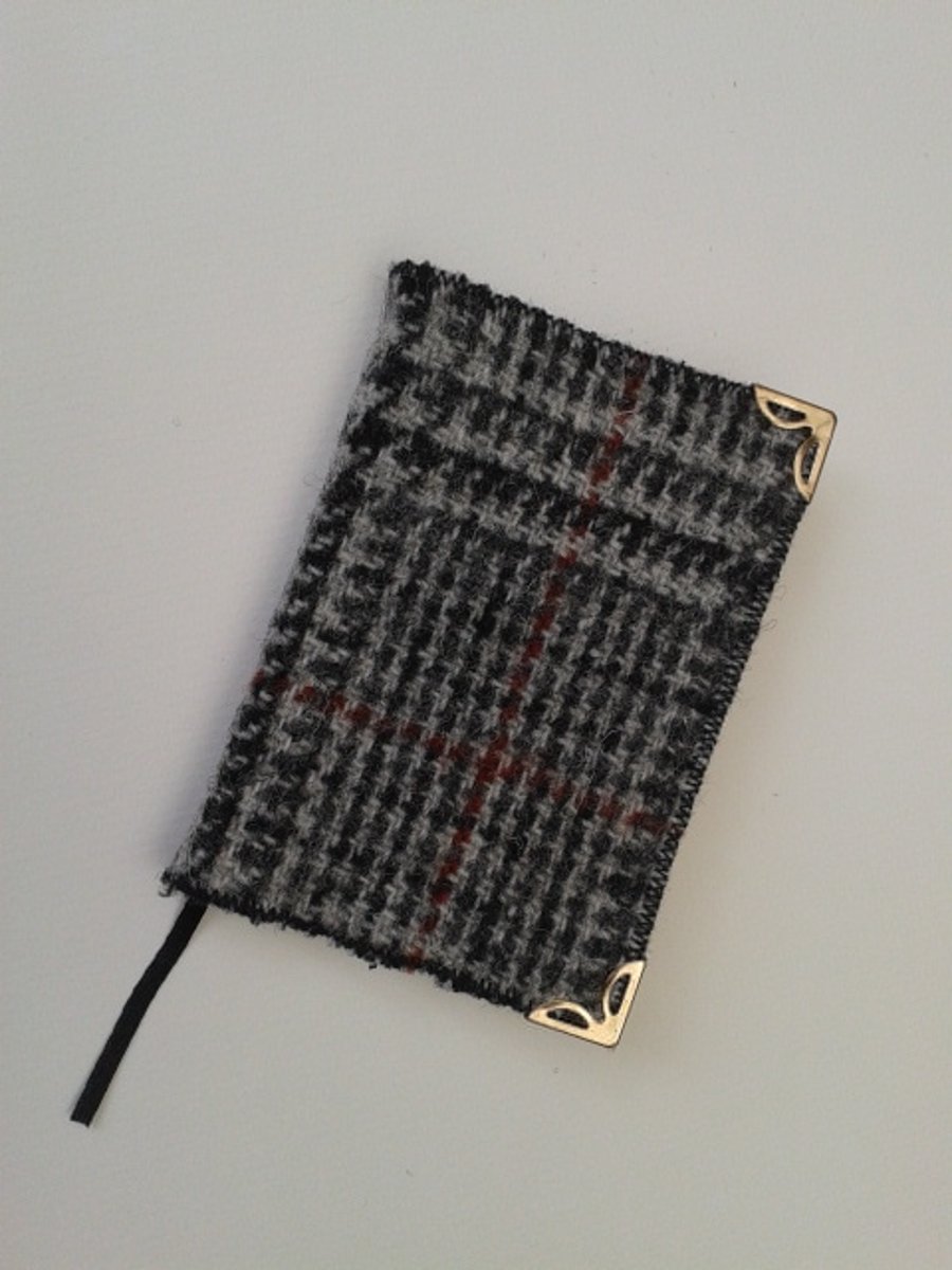 Harris tweed covered 2015 Diary - grey check