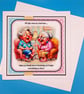 WomenFunny Birthday Card x8inches, 20x20cms, Decoupage, Sister, Mother, Frietnd - Image 1