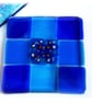 Fused Glass Trivet  Sea Blue Trivet 16cm 037 - Image 6