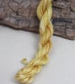 15m Natural Dye Shaded Yellow Gold Pure Silk Embroidery Thread  - Image 1