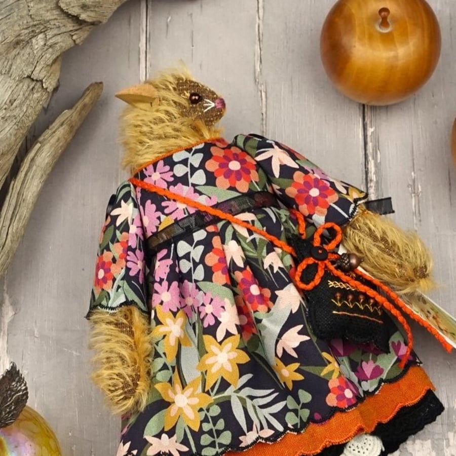 Esme, A Midnight Mohair Mouse