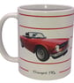 Triumph TR6 1973 - 11oz Ceramic Mug - Plain or Stripe Design - Image 2