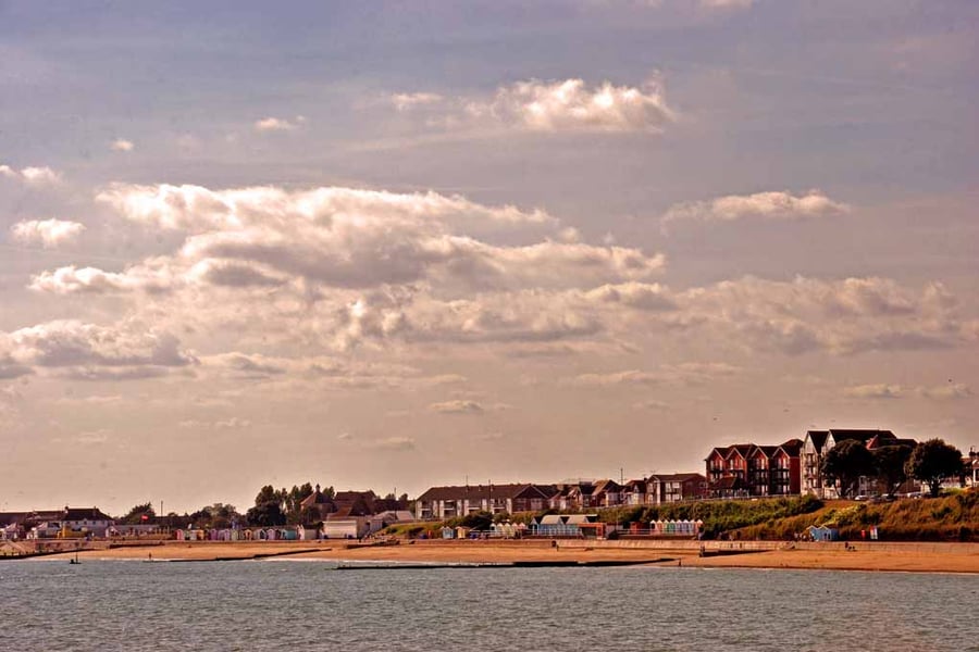 Clacton On Sea Beach Essex England UK Photograph Print