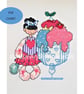 Ice cream sundae girl cross stitch Instant digital Download PDF chart - Image 1
