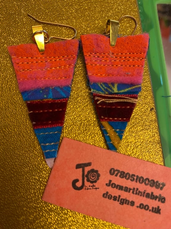 Fabric Artisan Earrings 
