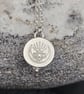 Amethyst Lotus Moon Flower Necklace - Image 4