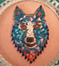 Mosaic Winter Wolf Wallart - Image 4
