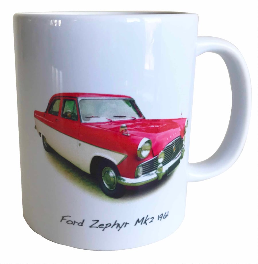 Ford Zephyr Mk2 1961 - 11oz Ceramic Mug for Classic Ford fan