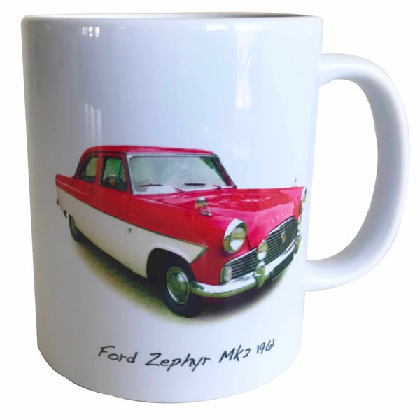 Ford Zephyr Mk2 1961 - 11oz Ceramic Mug for Classic Ford fan