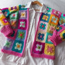 Crochet 'Jessica' Flower Power Cardigan