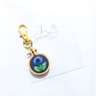 Hand Embroidered Floral Keyring