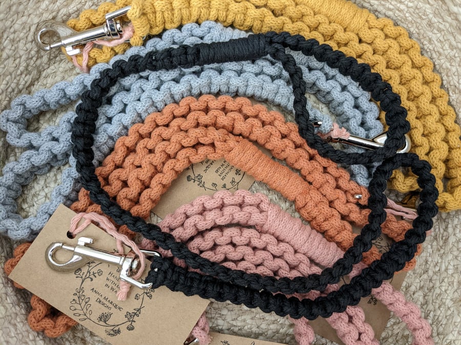 Eco Cotton Macrame Dog Lead