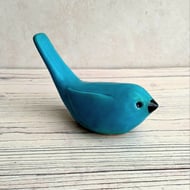 Little clay bird sculpture - Folksy