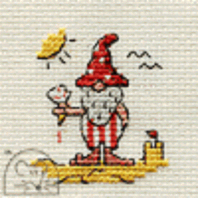 Mouseloft Stitchlets 'Just Gnomes! - Gnice Day At The Beach' Cross Stitch Kit
