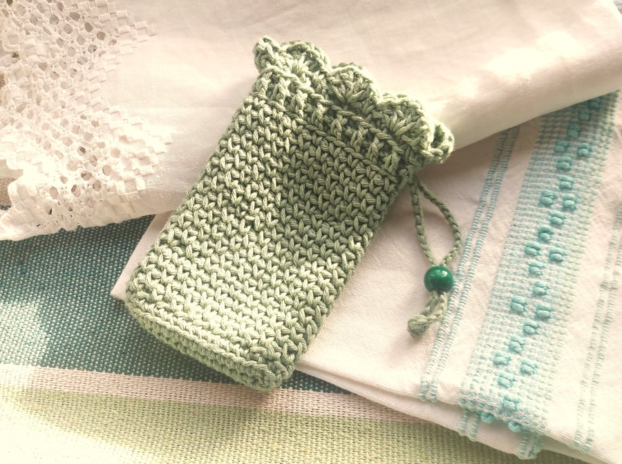 Organic Soap Bag, certified cotton