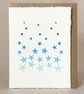 SnowFall - Original Hand Printed  Card - Image 1
