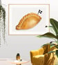 Cornish Pasty Art Print - Cornwall Art - Image 3