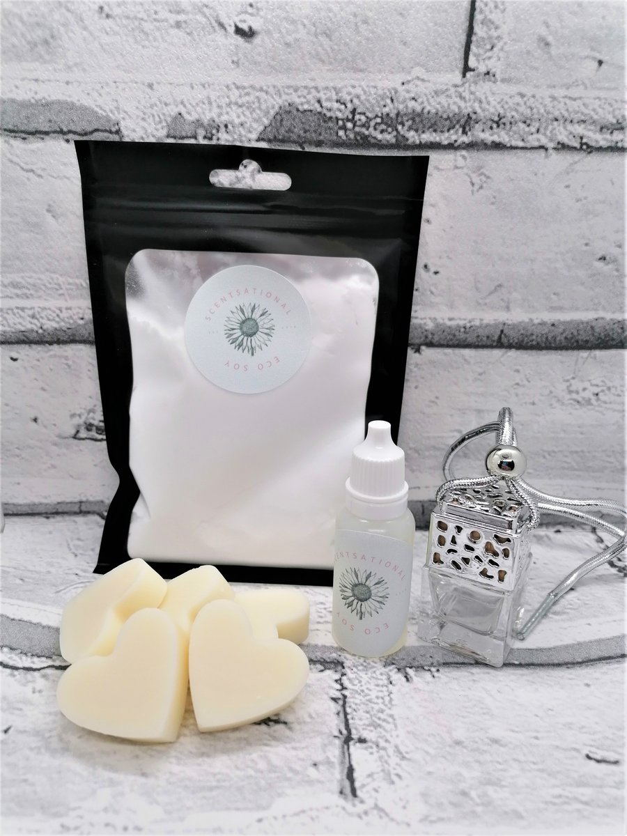 Pink Champagne Home Fragrance Set - Wax Melts, Air Freshener, Carpet Freshener