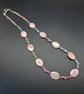 Oval shell and crystal necklace - Image 8