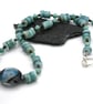 lampwork glass and shell necklace - Image 2