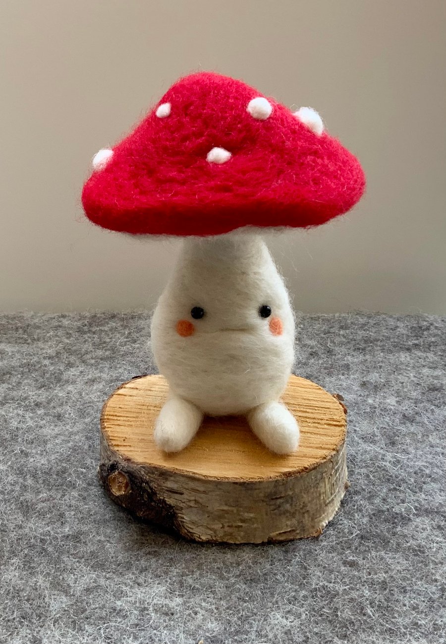 MADE TO ORDER - Felted mushroom MEDIUM