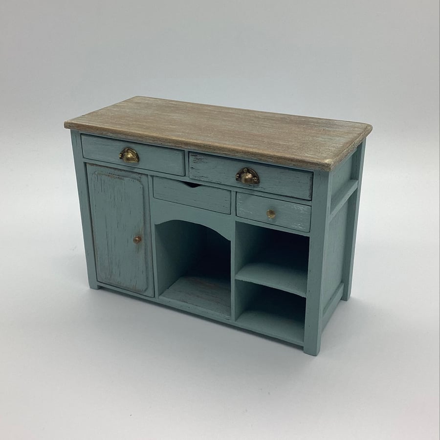 Dolls house kitchen sideboard handmade 1:12 scale country style