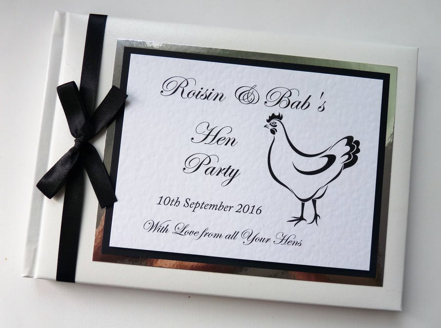 Hen Night guest book, anniversary guest book, gift