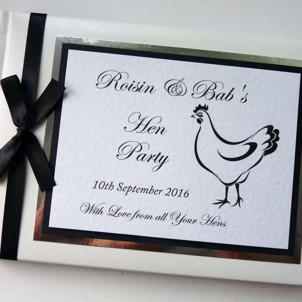 Hen Night guest book, anniversary guest book, gift