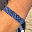 Celtic design macrame unisex adjustable bracelet 