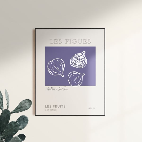 Fig Print, Figs Illustration, Les Figues