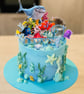 Ocean cake topper, sea cake topper, whale cake topper, narwhal, under the sea ca - Image 8