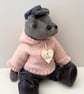 Teddy, handmade UK designed adult collectors bear. One of a kind keepsake gift - Image 4