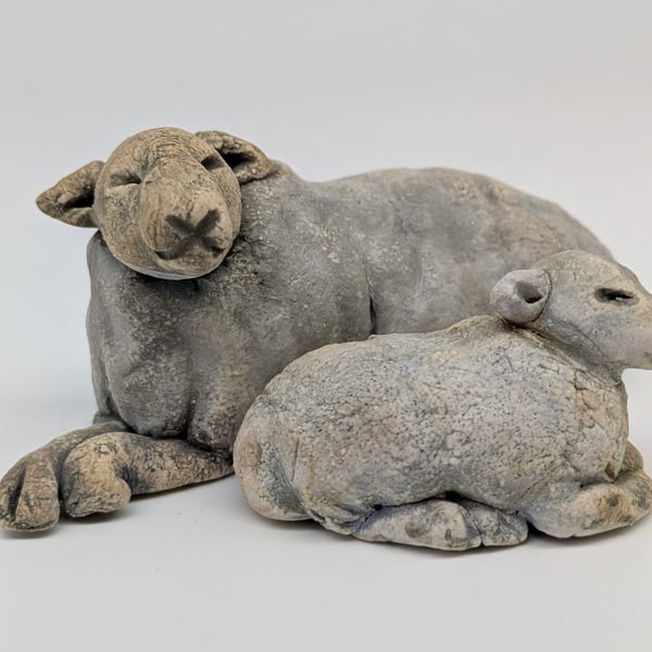 Pair of Mini Sleepy Sheep D