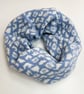 Summer Seconds Leopard snood cowl - glacier and white - Image 2