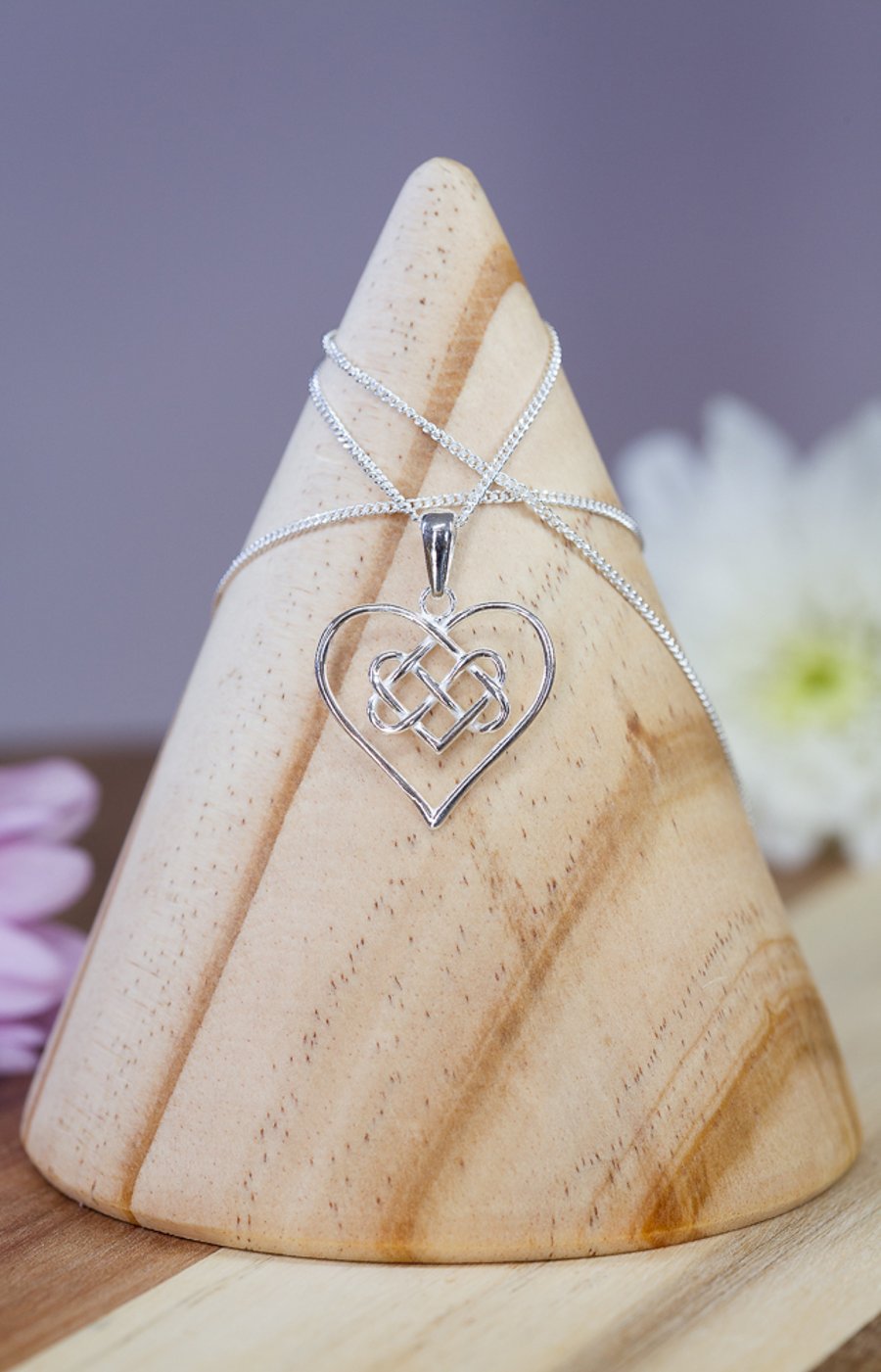 Pendant necklace Sterling Silver Infinity Heart 